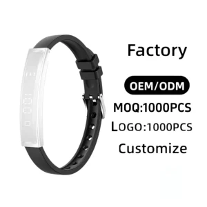 Zinc Alloy Ladies Smart Bracelet with Heart Rate BP and SpO2 Physiological Tracker Custom Factory Direct