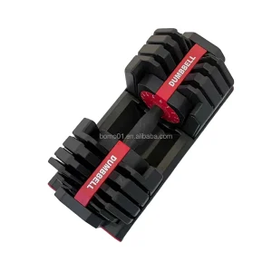 Zoshine 24KG Iron Square Adjustable Dumbbells Set Durable & Anti Slip Lightweight for Home Gym Fitness Training